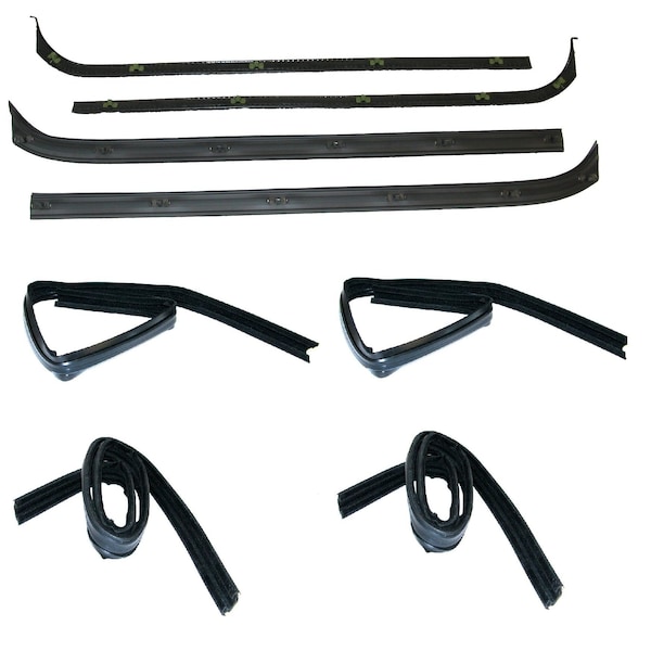 Fairchild Industries Kf1004A - 1971-1972 Ford F-100 Belt Weatherstrip-Window Channel Kit KF1004A - main